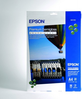 Epson S041332 A4 Premium Semigloss Photo Paper 20 sheets