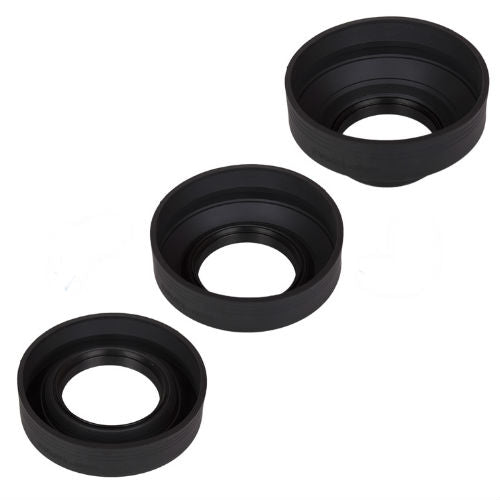 Caruba Rubber Lens Hood 3in1 49mm