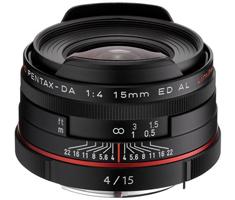 Pentax 15mm f/4.0 nero ED AL Limited HD DA