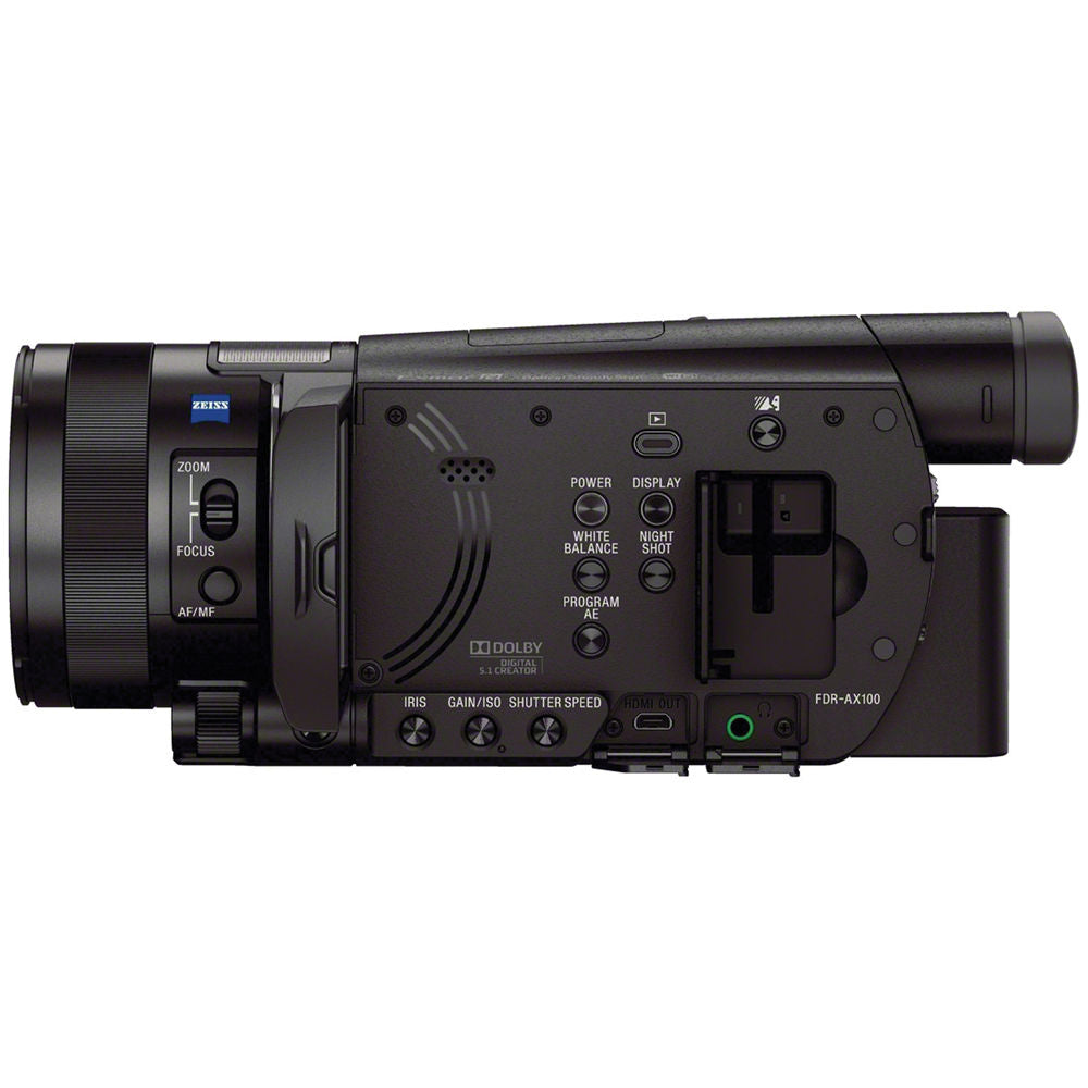Sony FDR-AX100E 4K camcorder zwart
