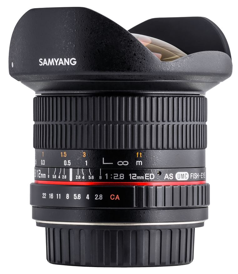 Samyang 12mm f/2.8 Obiettivo AS NCS Fish-Eye Canon