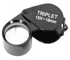 Lente d'ingrandimento a impatto Tripletta 15x18mm