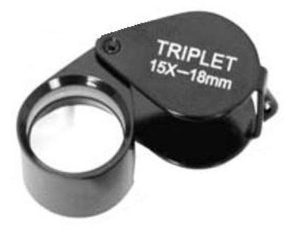 Lente d'ingrandimento a impatto Tripletta 15x18mm