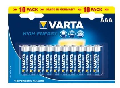 Varta High Energy AAA battery 10-pack