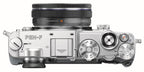 Olympus PEN-F zilver + 14-42mm Pancake EZ zwart