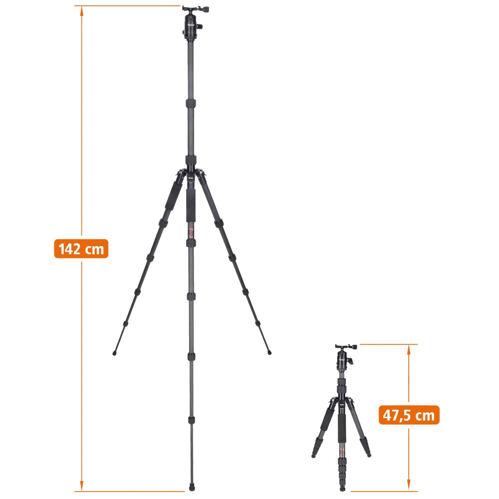 Rollei Compact Traveler No.1 carbon tripod black