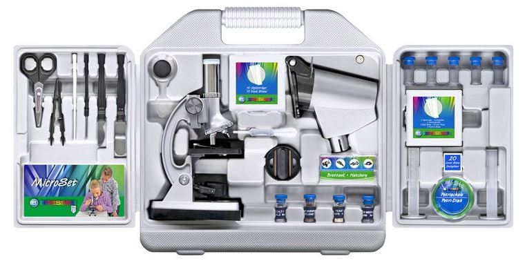 Bresser kit per microscopio Junior 300-1200x con astuccio