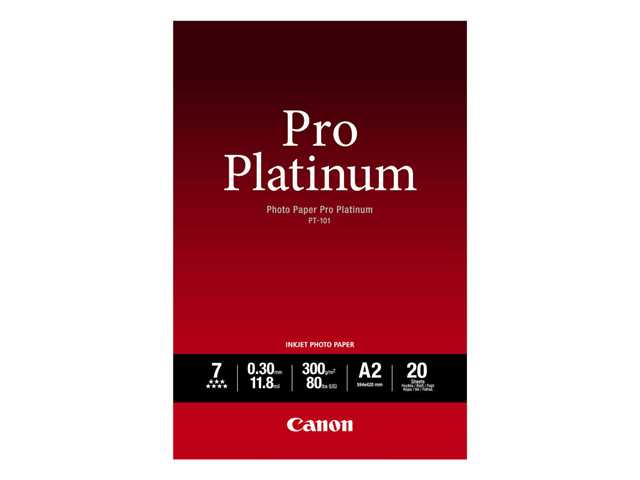 Canon PT-101 Pro Platinum A2 Paper