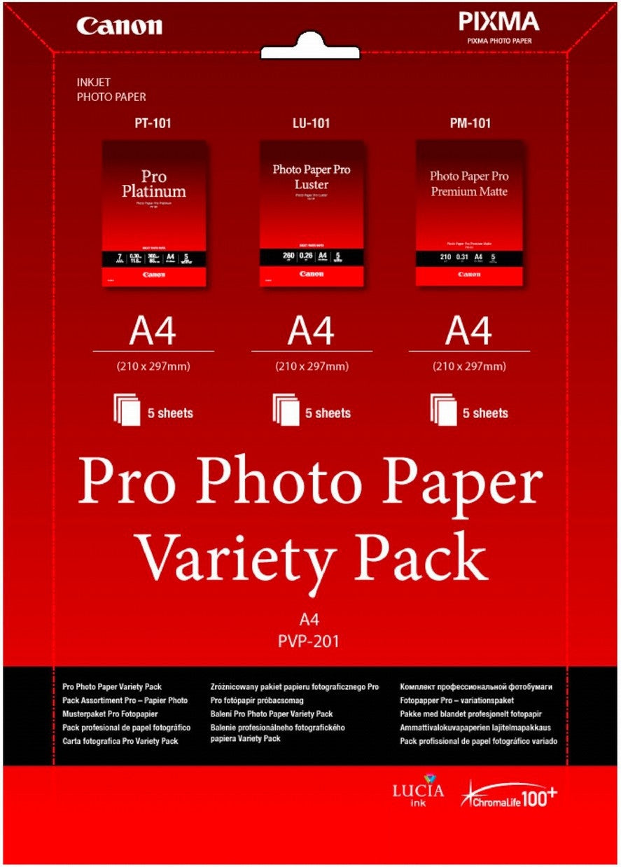 Canon pacco carta fotografica PVP-201 Pro A4 3x5 fogli