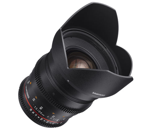 Samyang 24mm T1.5 VDSLR ED AS IF UMC II E-Attacco