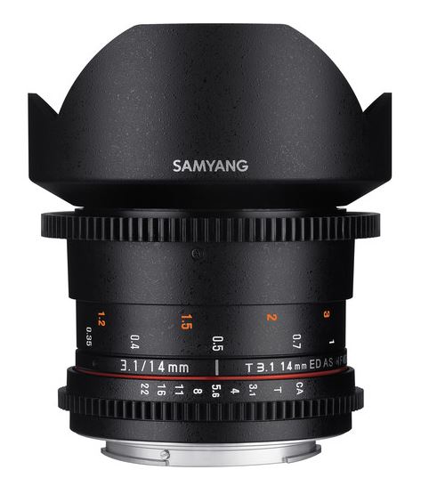 Samyang 14mm T3.1 ED AS IF UMC Canon II VDSLR