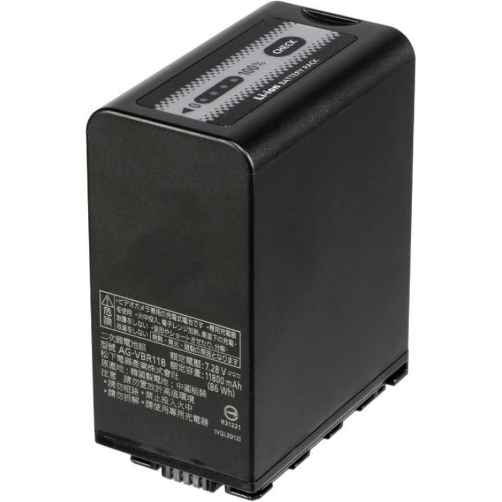 Panasonic batteria al litio AG-VBR118GC 11800 mAh