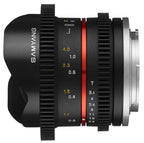 Samyang 8mm T3.1 Cine UMC Fisheye II Sony E-attacco