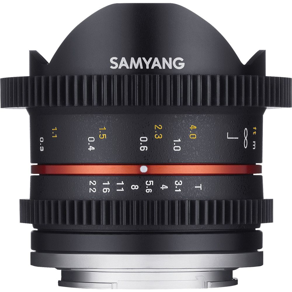 Samyang 8mm T3.1 Cine UMC Fisheye II Sony E-attacco