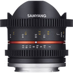 Samyang 8mm T3.1 Cine UMC Fisheye II Sony E-attacco
