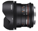 Samyang 12mm T3.1 VDSLR ED AS NCS fisheye Sony E-attacco