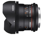 Samyang 12mm T3.1 VDSLR ED AS NCS fisheye Sony E-attacco