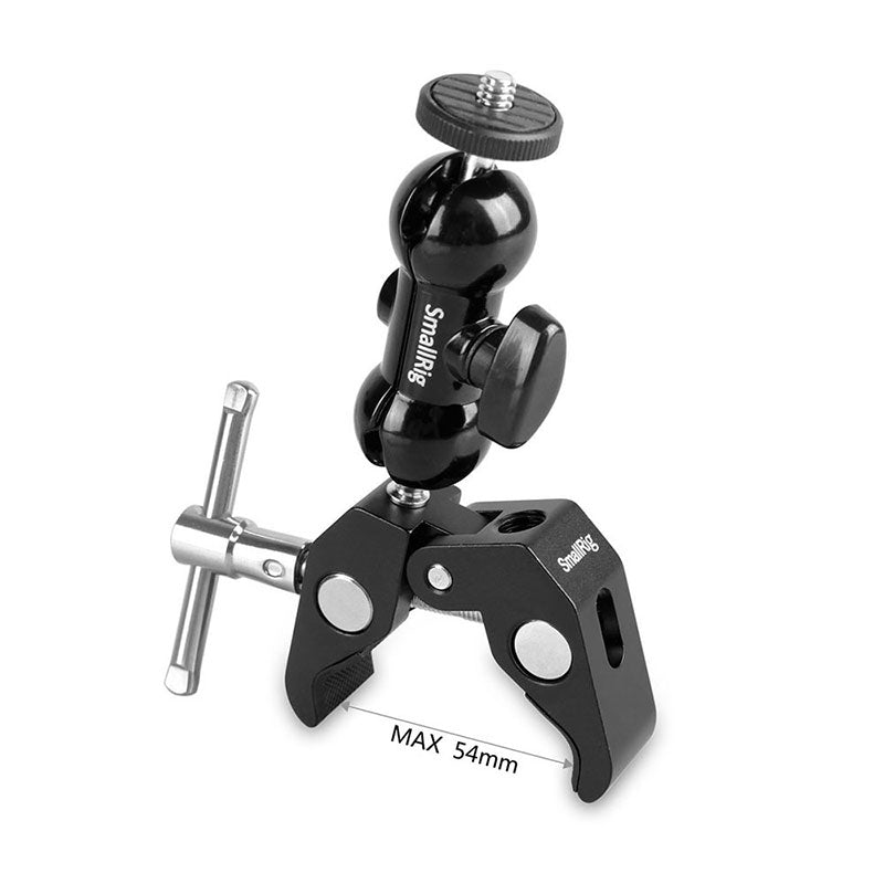 Testa a doppia sfera multifunzione SmallRig 1138 V4 con pinza da 1/4"