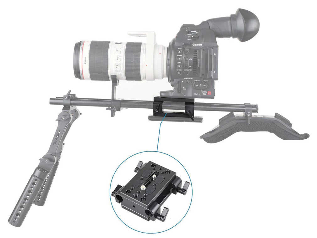 SmallRig 1798 Kit di montaggio treppiede con blocco guida da 15mm