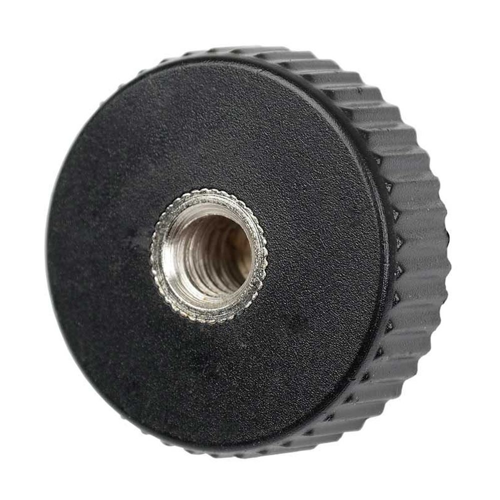 Caruba adapter screw 1/4"M - 1/4"F with plastic grip - short