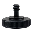 Caruba adapter screw 1/4"M - 1/4"F with metal grip - black