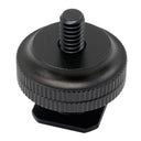 Adattatore hotshoe Caruba - Universal hotshoe -> 1/4" con filettatura maschio (con distanziatore)