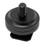 Adattatore hotshoe Caruba - Universal hotshoe -> 1/4" con filettatura maschio (con distanziatore)