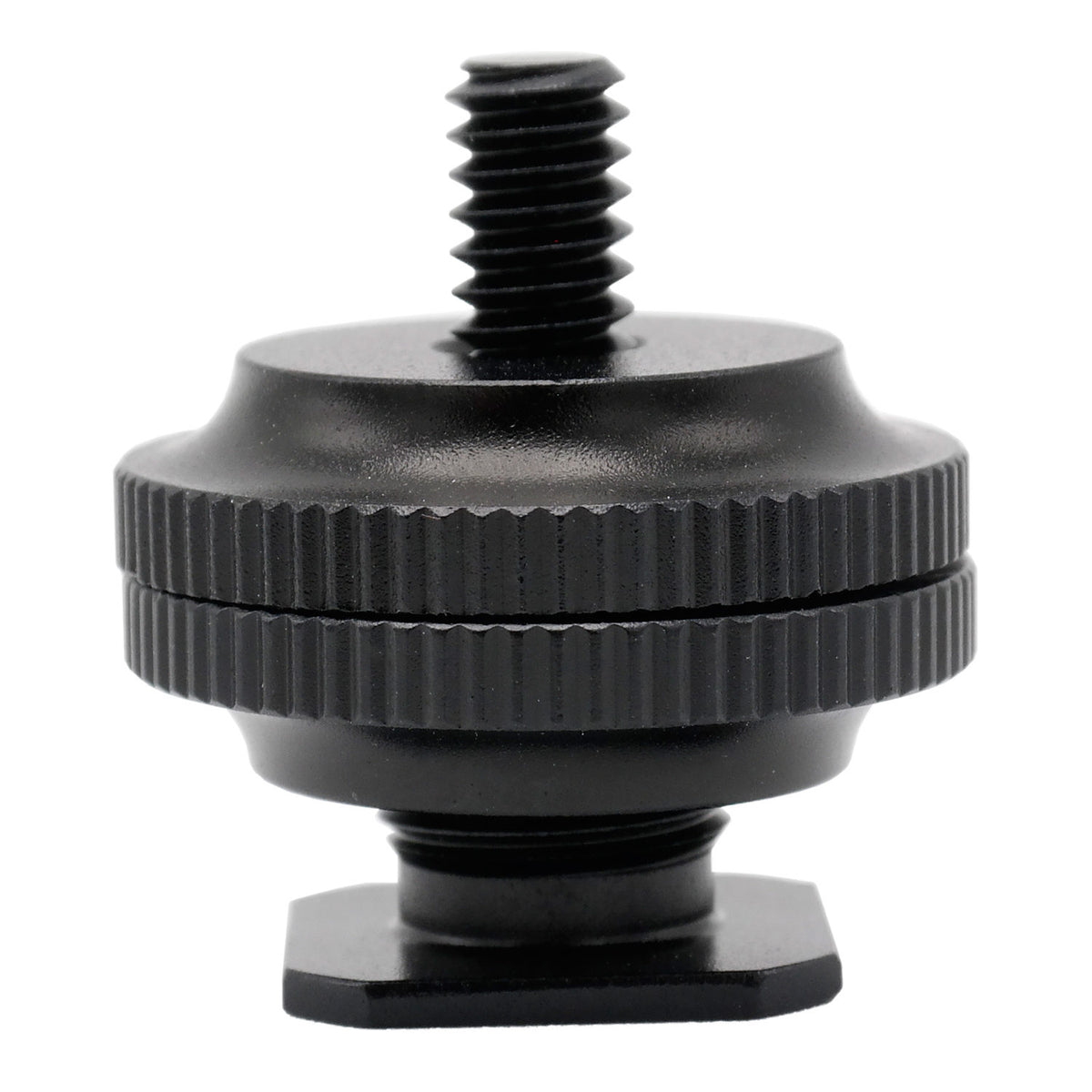 Adattatore hotshoe Caruba - Universal hotshoe -> 1/4" con filettatura maschio (con distanziatore)