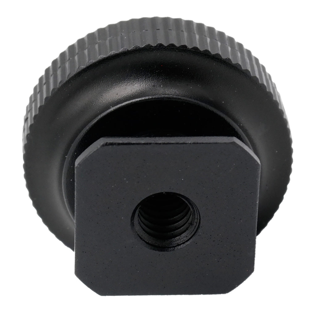 Adattatore hotshoe Caruba - Universal hotshoe -> 1/4" con filettatura maschio (con distanziatore)