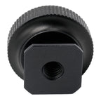 Adattatore hotshoe Caruba - Universal hotshoe -> 1/4" con filettatura maschio (con distanziatore)