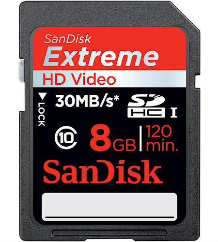Sandisk SDHC 8GB Extreme 30MB/s