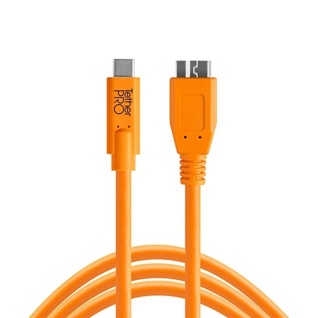 Tether Tools TetherPro da USB-C a 3.0 Micro-B 4,6 m arancione