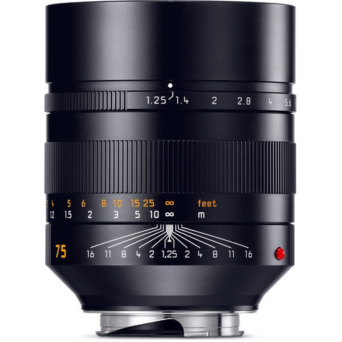 Leica 11676 Noctilux-M 75mm f/1.25 ASPH - Black