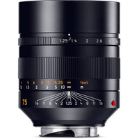 Leica 11676 Noctilux-M 75mm f/1.25 ASPH - Black