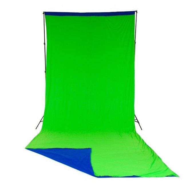Manfrotto LL LC5887 Tenda Chromakey 300x700cm blu/verde reversibile