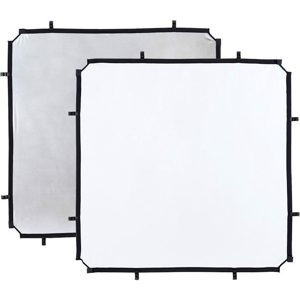 Manfrotto LL LR81131R Tessuto Skylite Rapid Small 110x110cm argento/bianco