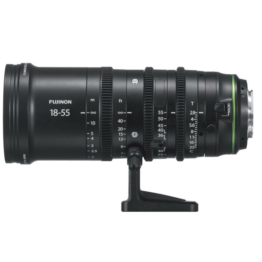 Fujifilm Fujinon MKX 18-55mm T2.9 attacco X-Attacco Cine