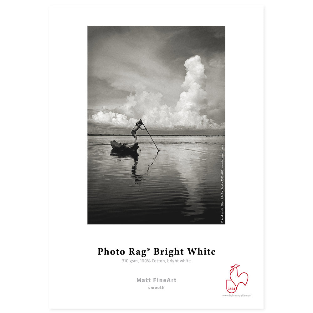 Hahnemühle Carta fotografica in tessuto bianco intenso A3 25 fogli