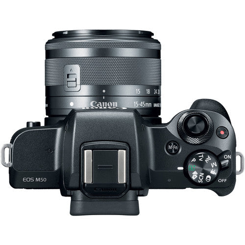 Canon EOS M50 zwart + 15-45mm IS STM 