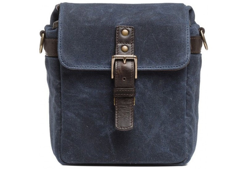 ONA Bond Street Waxed Canvas Bag Oxford Blue