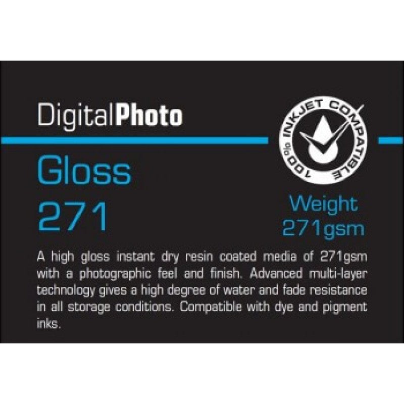 PermaJet PJ50858 Gloss Instant Dry 271gsm ruolo 17" 30m 3Core