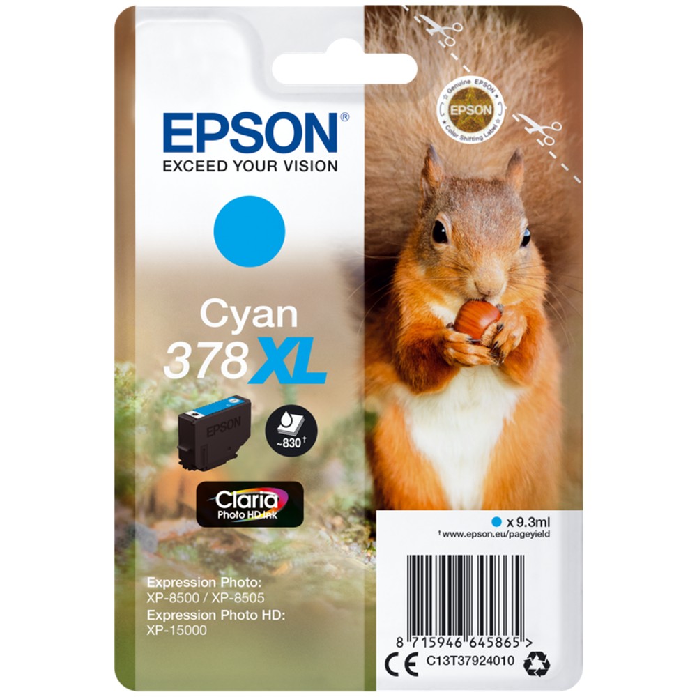 Epson Inchiostro 378XL Ciano