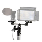 Falcon Eyes Staffa a doppio montaggio inclinabile + 2 slitte per flash CLD-14A
