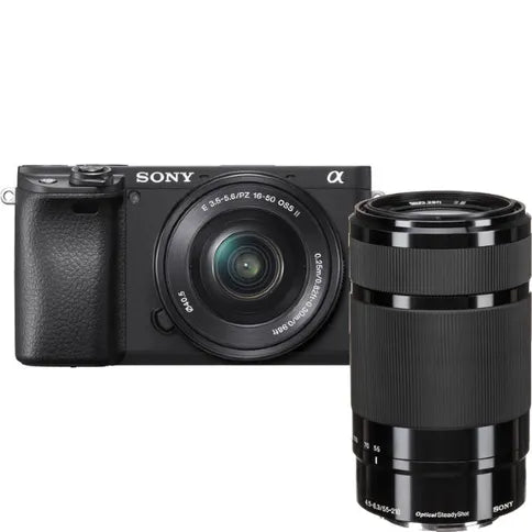 Corpo macchina Sony A6400 nero + 16-50MM + 55-210MM
