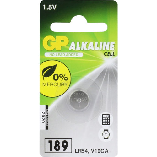 GP Pile alcaline a bottone 189 (V10GA / L1130), blister 1