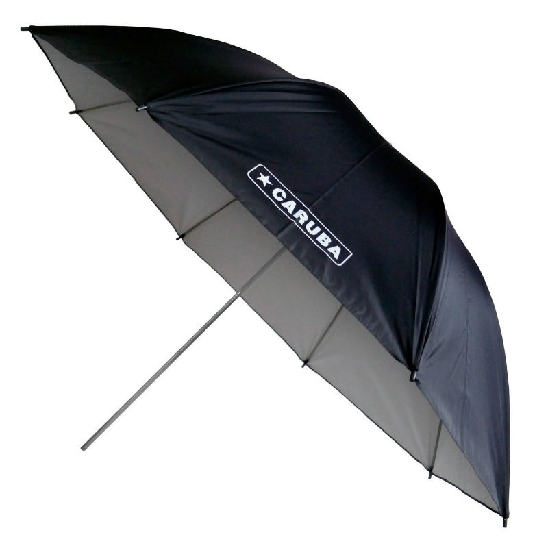 Caruba Ombrello Bianco/Nero 83cm
