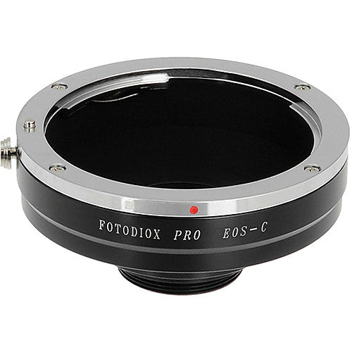 Fotodiox Pro Adattatore per obiettivi Canon EOS (EF / EF-S) D/SLR a C-Attacco (attacco a vite da 1") Cine e CCTV (EOS-C-Pro)