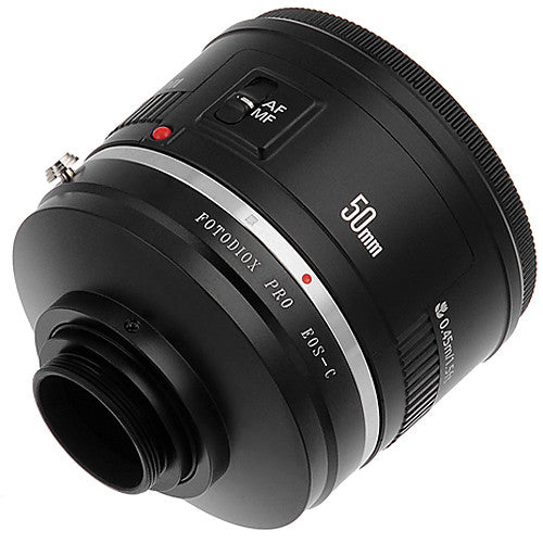 Fotodiox Pro Adattatore per obiettivi Canon EOS (EF / EF-S) D/SLR a C-Attacco (attacco a vite da 1") Cine e CCTV (EOS-C-Pro)