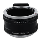 Adattatore per montaggio obiettivo Fotodiox Pro, Pentax 645 (P645) monta obiettivi con messa a fuoco automatica FA e DFA su Fujifilm G-Attacco GFX Mirrorless (P645a-GFX-Pro)