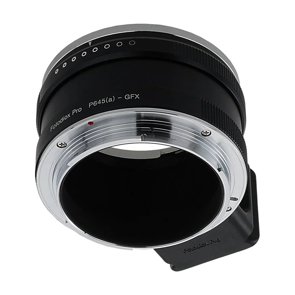 Adattatore per montaggio obiettivo Fotodiox Pro, Pentax 645 (P645) monta obiettivi con messa a fuoco automatica FA e DFA su Fujifilm G-Attacco GFX Mirrorless (P645a-GFX-Pro)